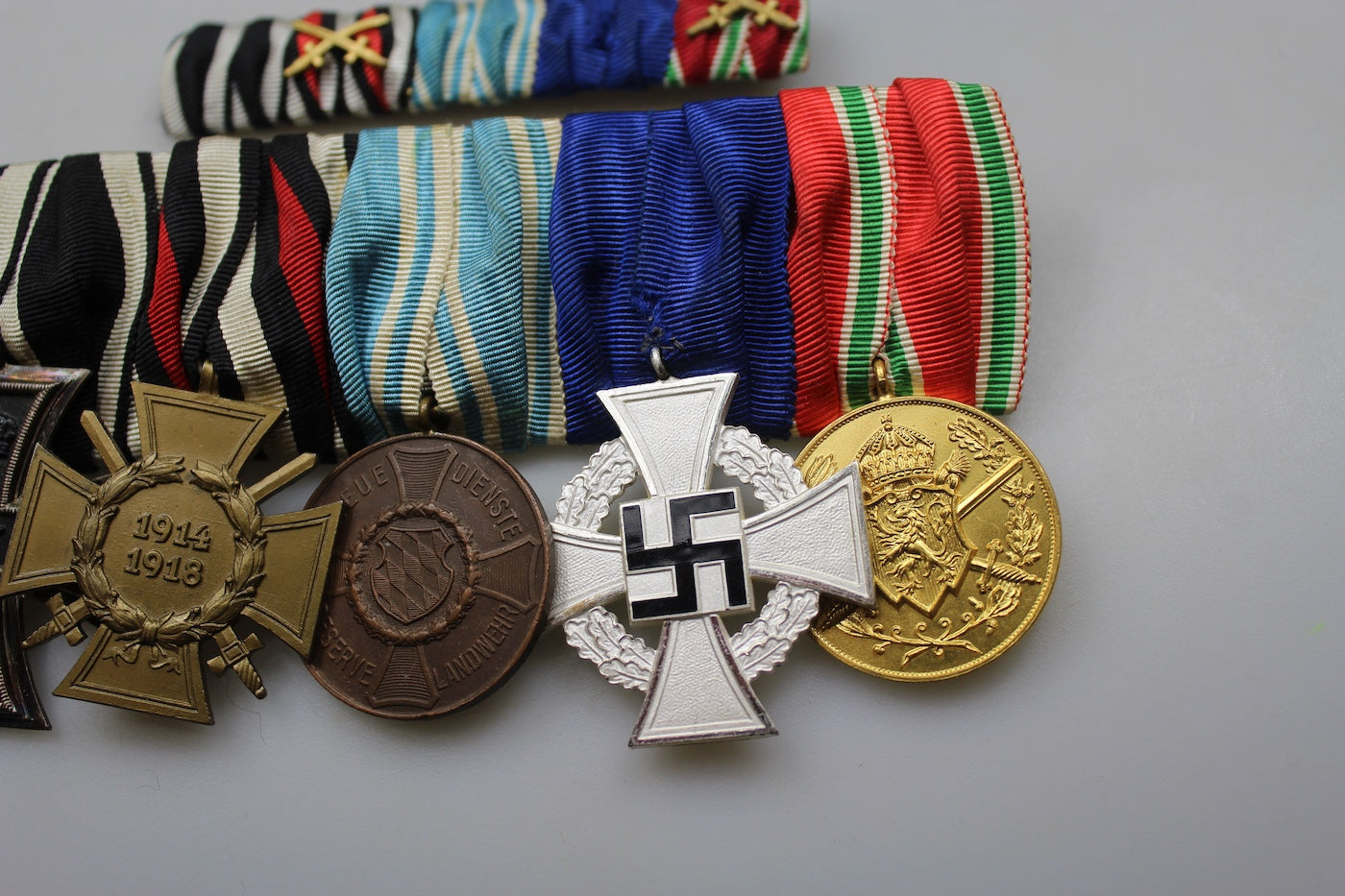 Spange medaglie WW1 con spilla ribbon