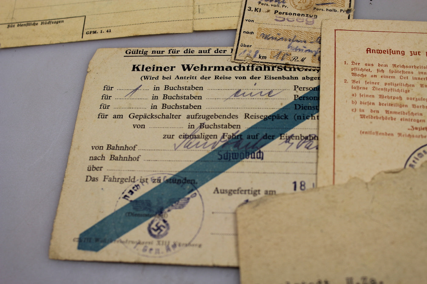 Konvolut documenti WW2