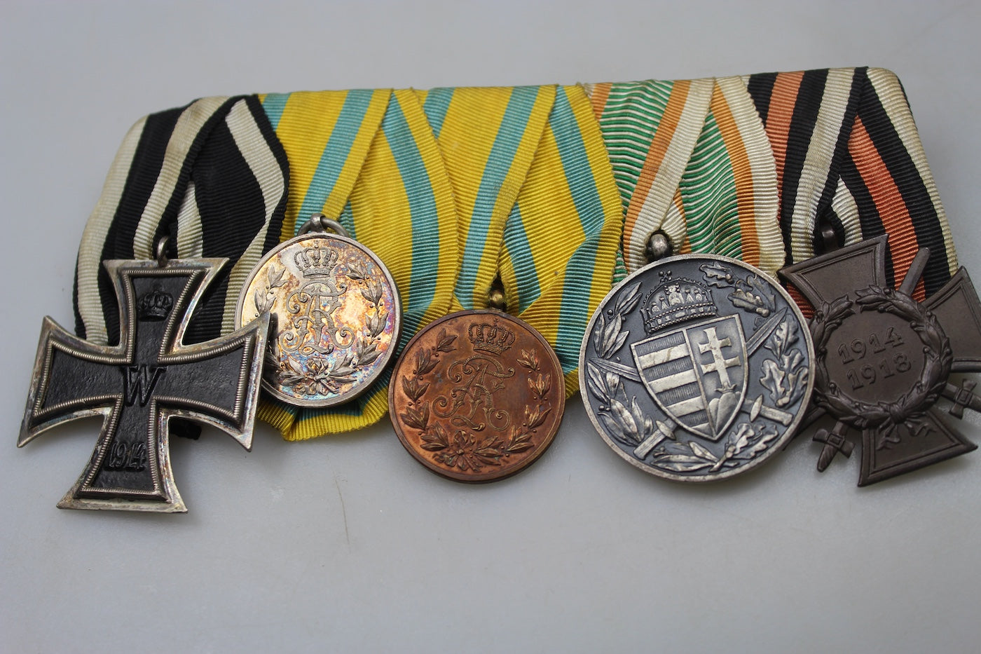 Spange con 5 decorazioni WW1