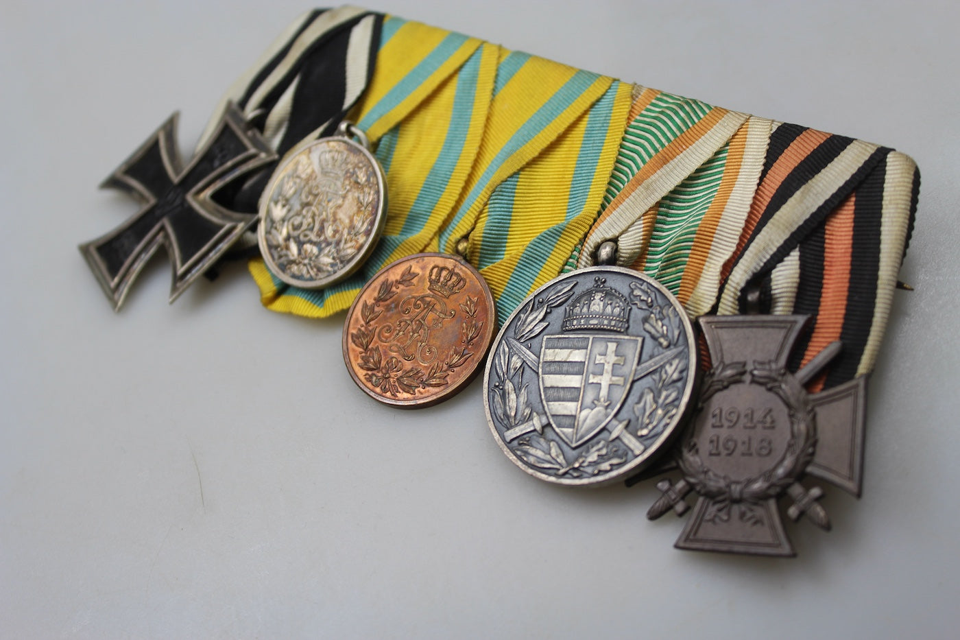 Spange con 5 decorazioni WW1