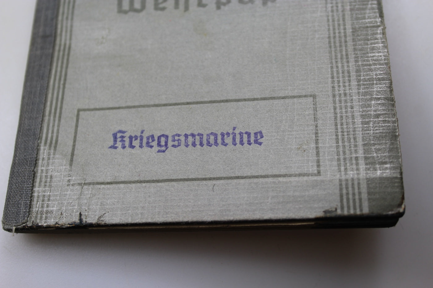 Wehrpass Kriegsmarine con piastrino di riconoscimento WW1