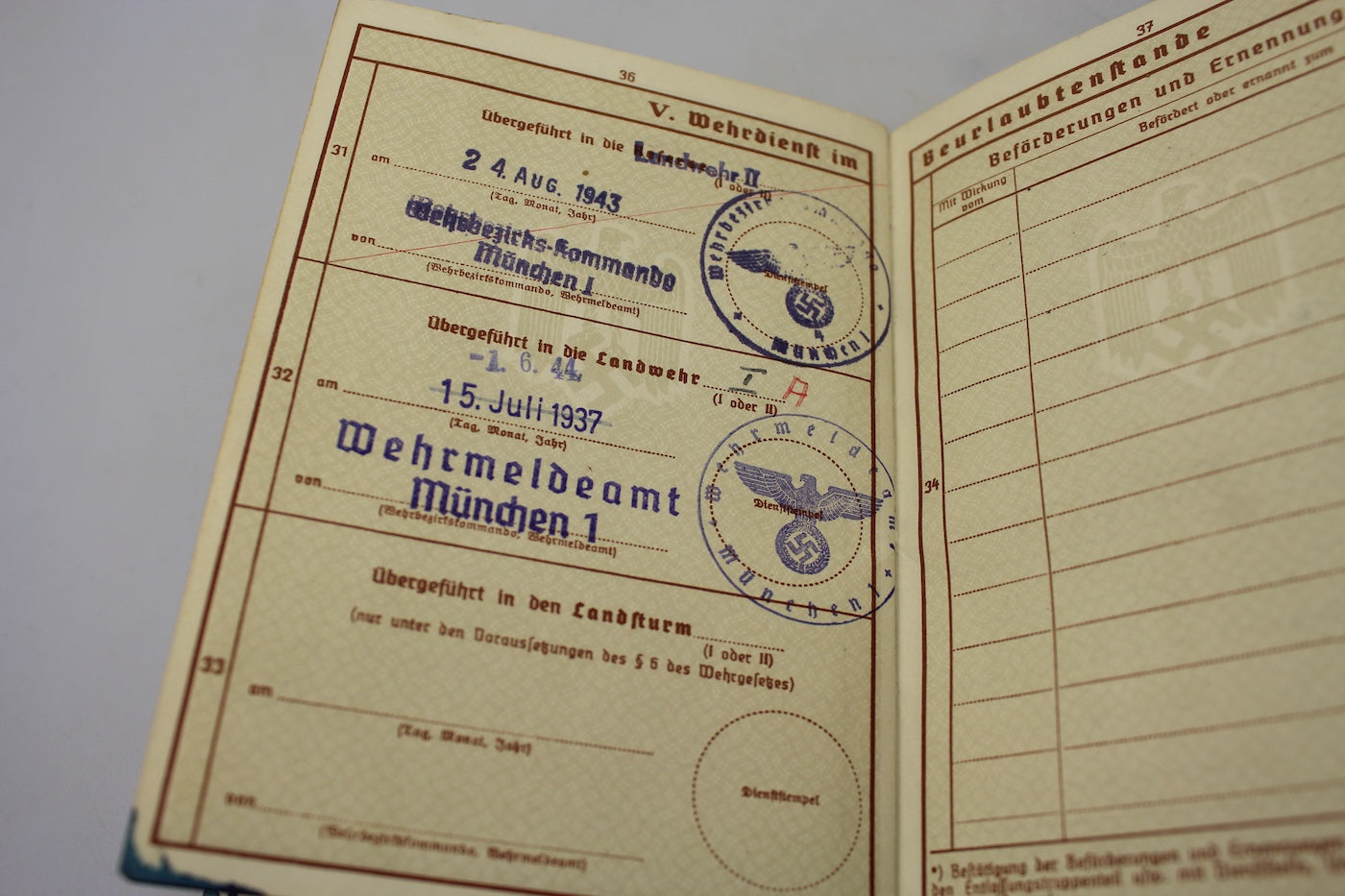 Wehrpass Kriegsmarine con piastrino di riconoscimento WW1