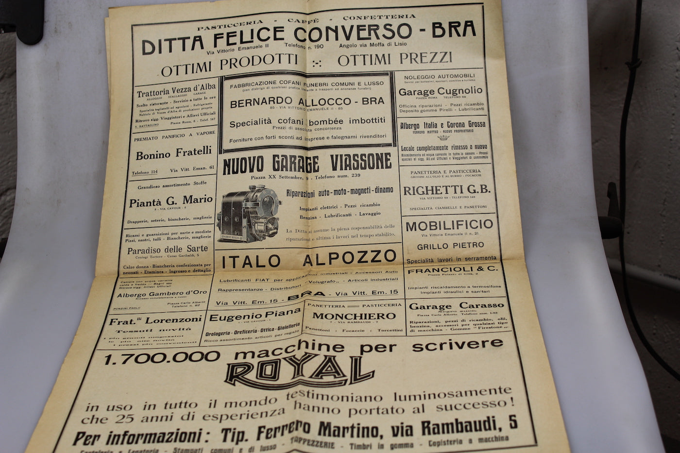 #3 copie del "Opere assistenziali del Regime" 21/4/1932