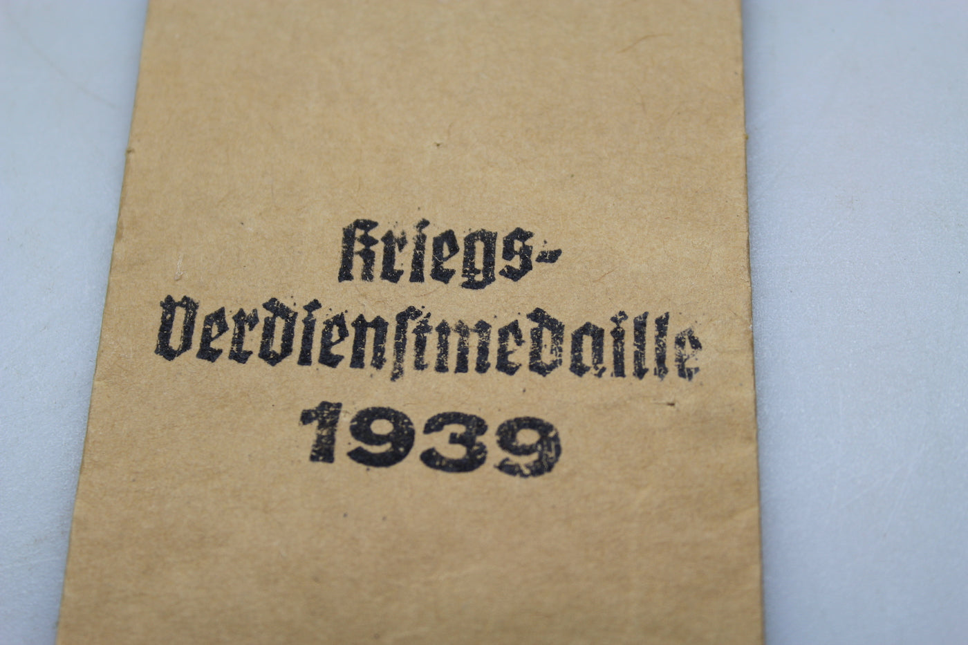 Busta in carta Kriegs-Verdienstmedaille 1939