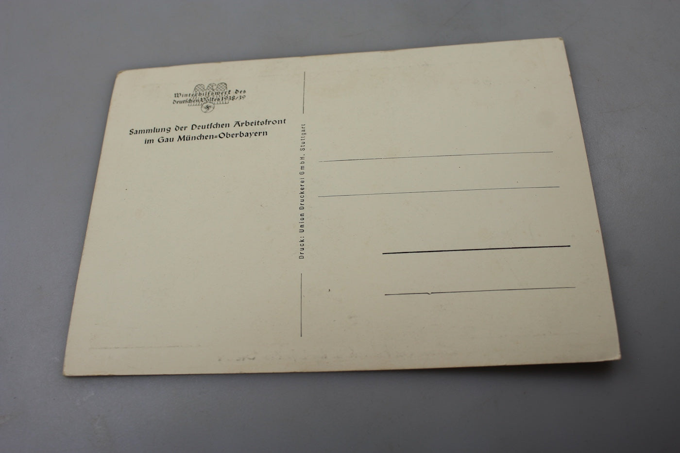 Cartolina postale Adolf Hitler WHW 1938/39