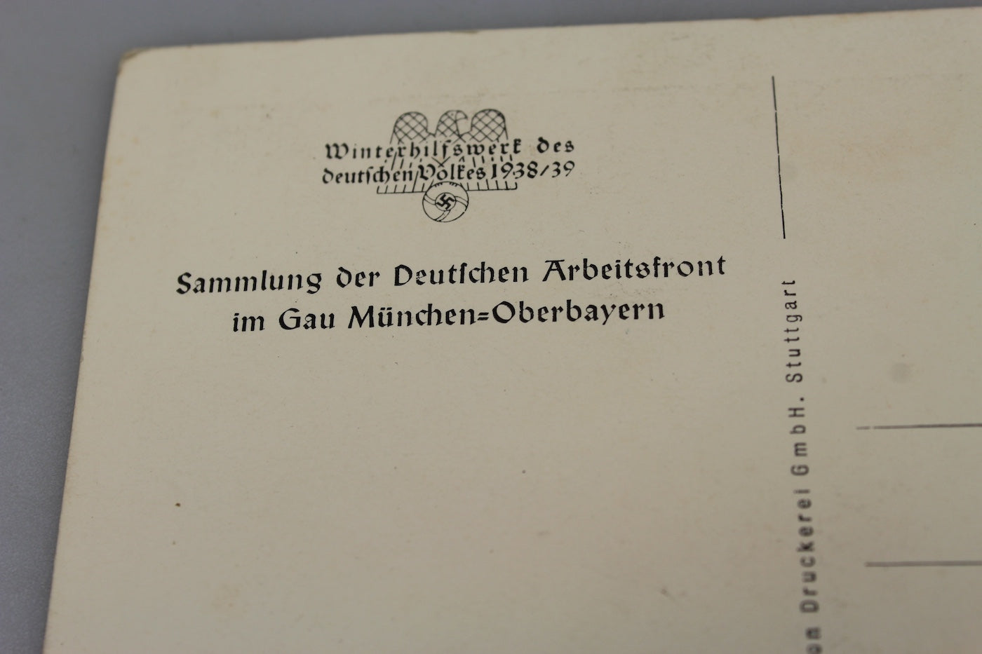 Cartolina postale Adolf Hitler WHW 1938/39