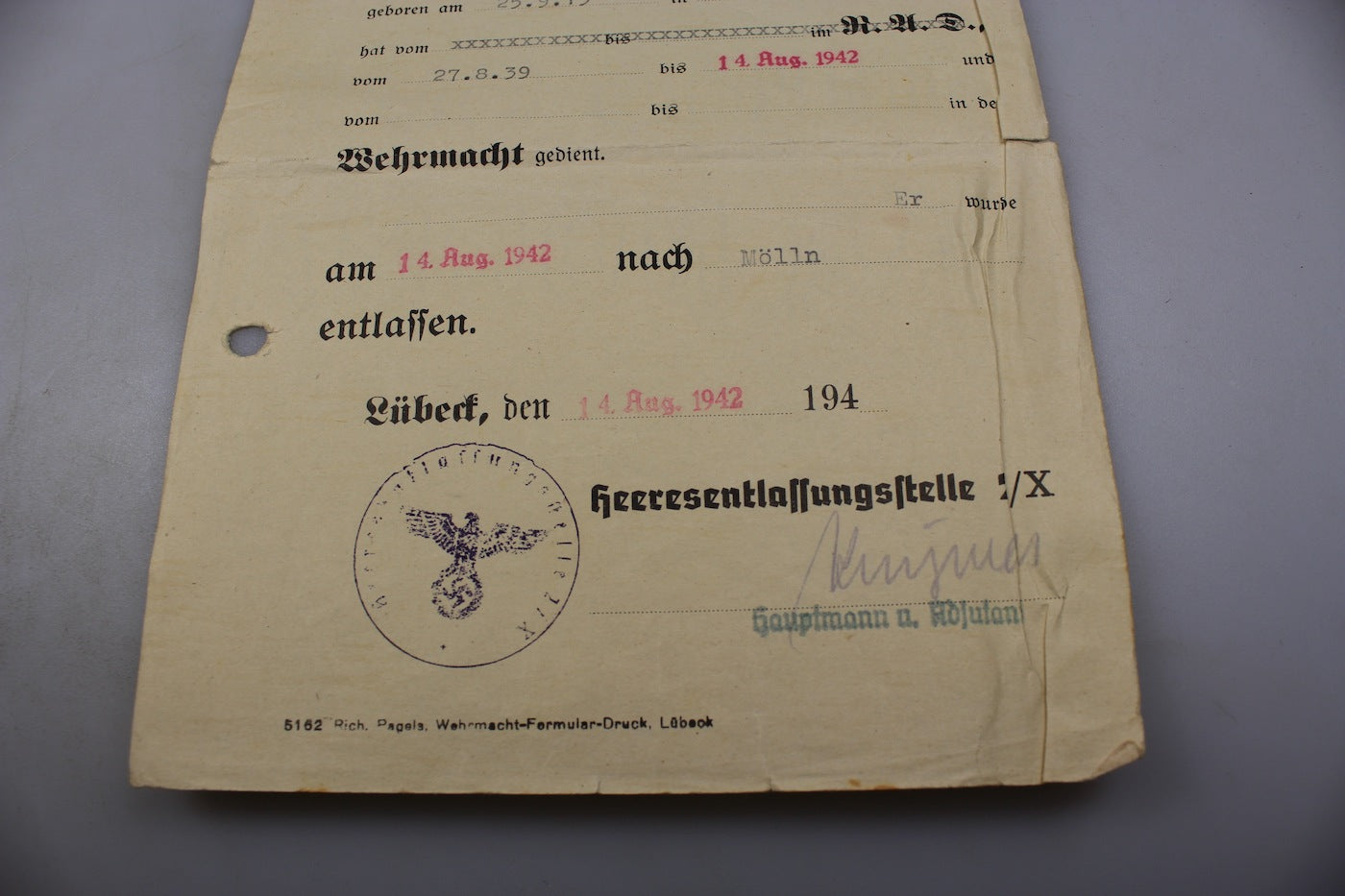 Coppia attestati Obergefreiter