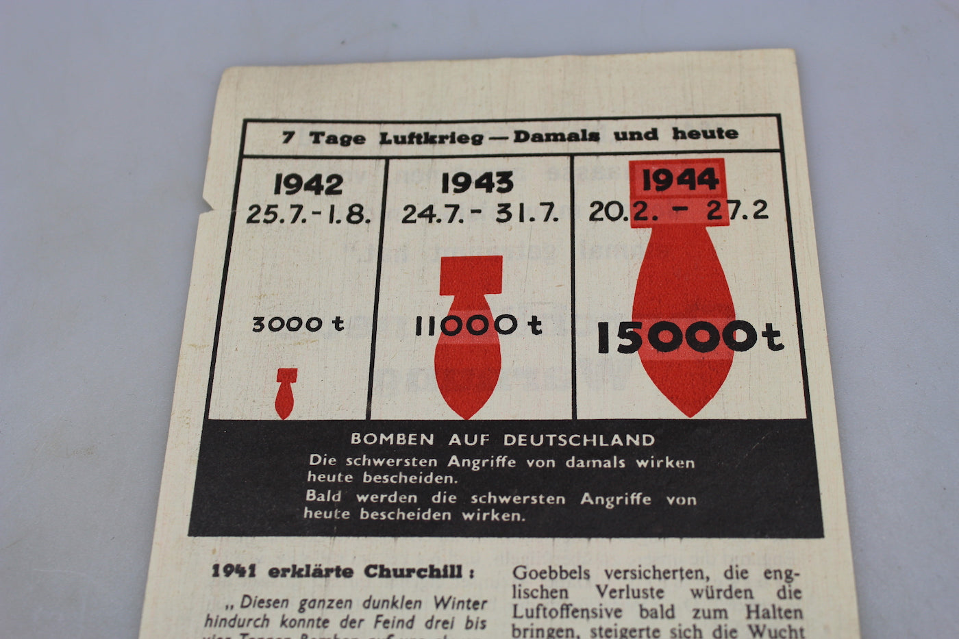 Volantino propaganda WW2