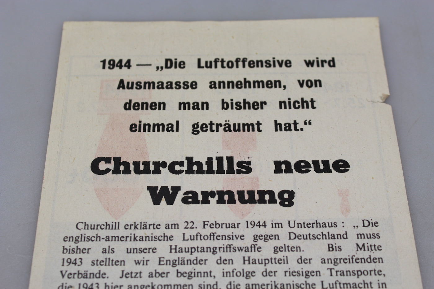 Volantino propaganda WW2