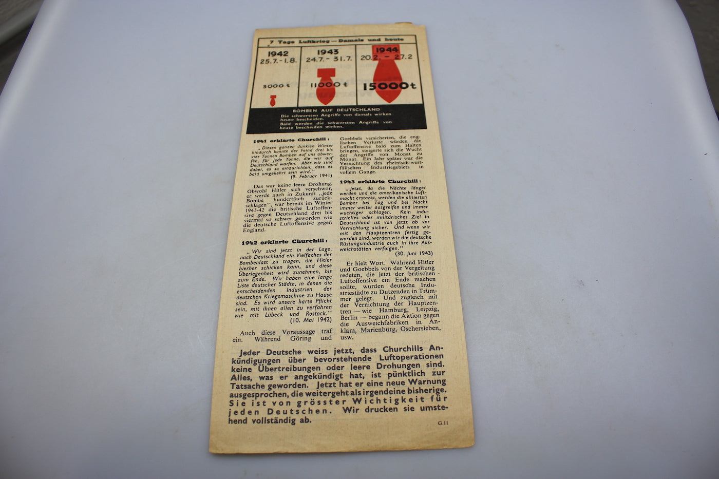 Volantino di propaganda anti-nazi