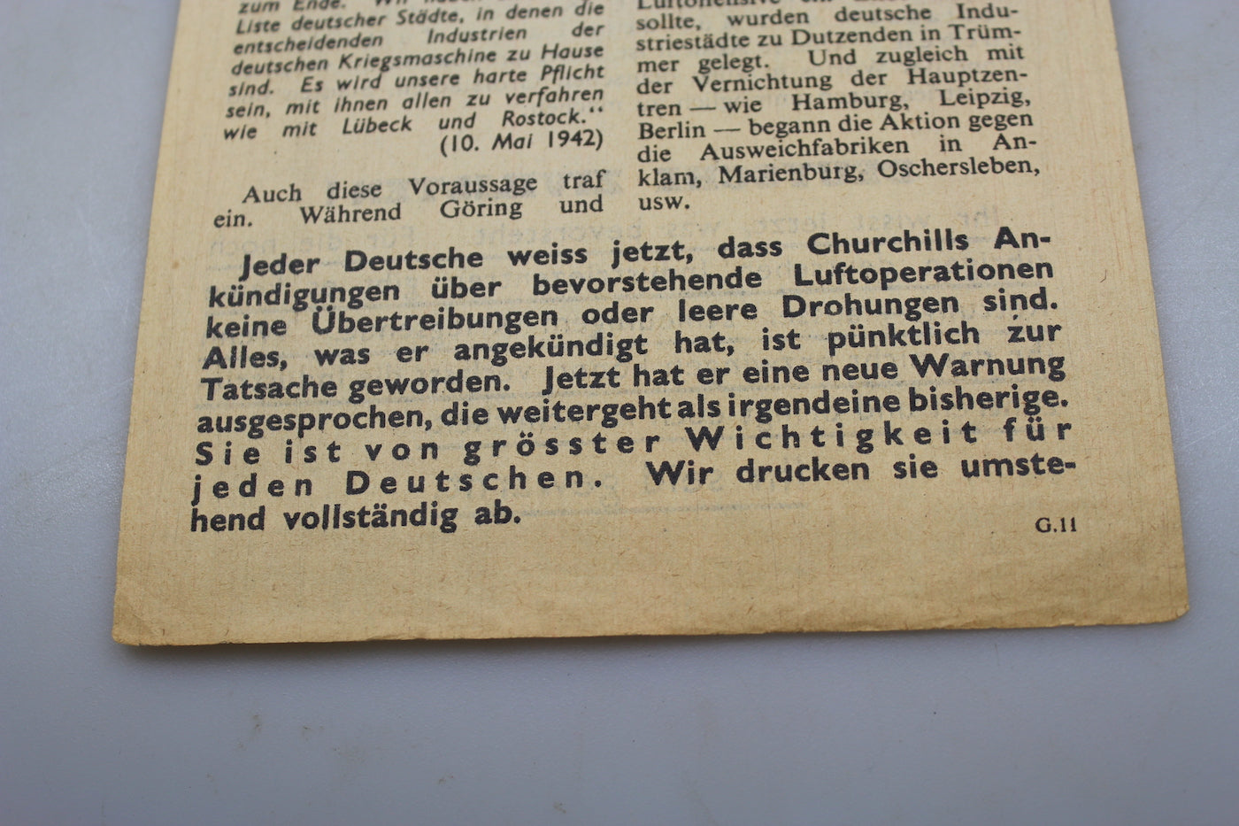 Volantino di propaganda anti-nazi