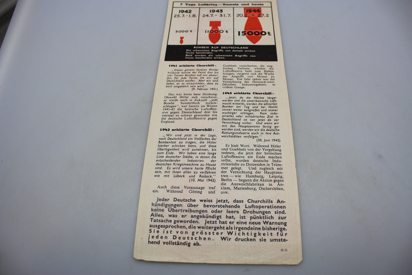 Volantino Alleato WW2 di propaganda anti-nazi