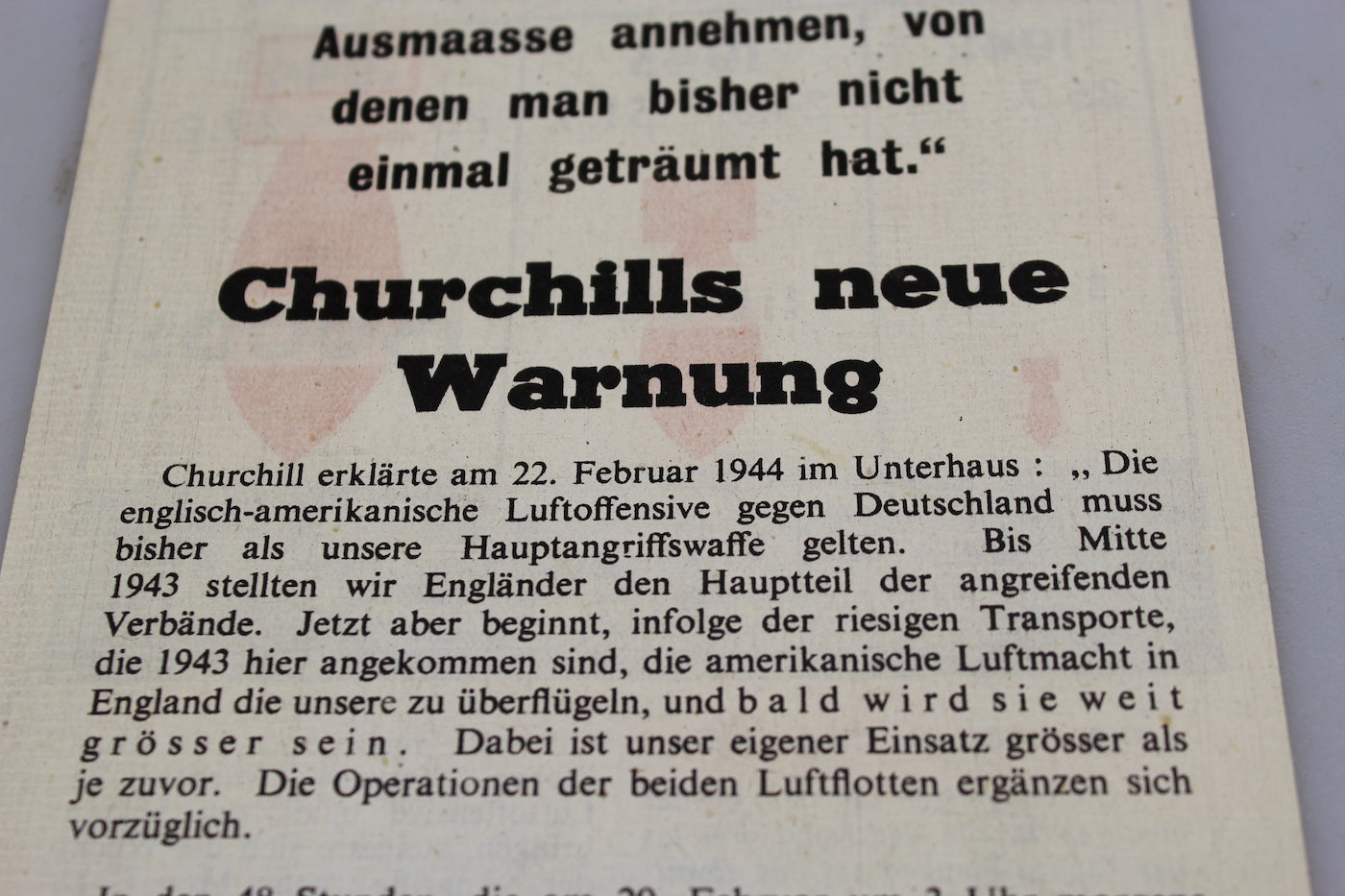 Volantino Alleato WW2 di propaganda anti-nazi