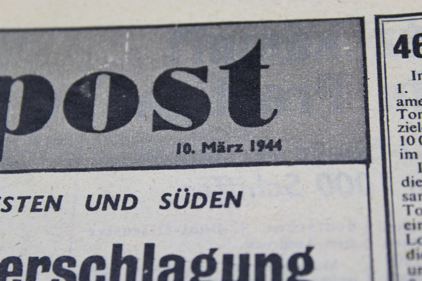 "Luftpost" Giornale Alleato di propaganda Anti-Nazi - 1944
