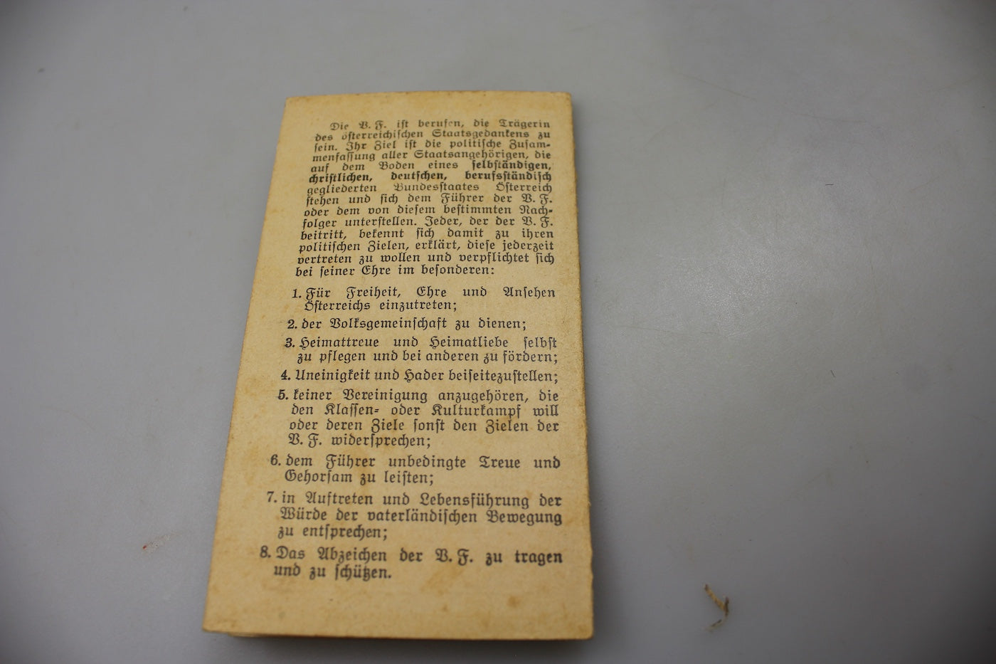 Arbeitsbuch + Vaterlandische Front anni 30/40