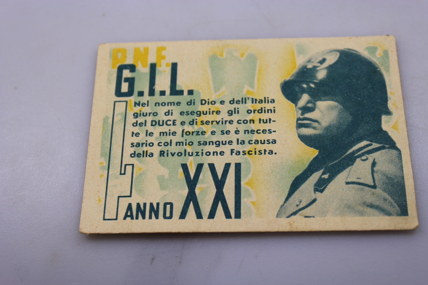 Tessera GIL XXI° EF