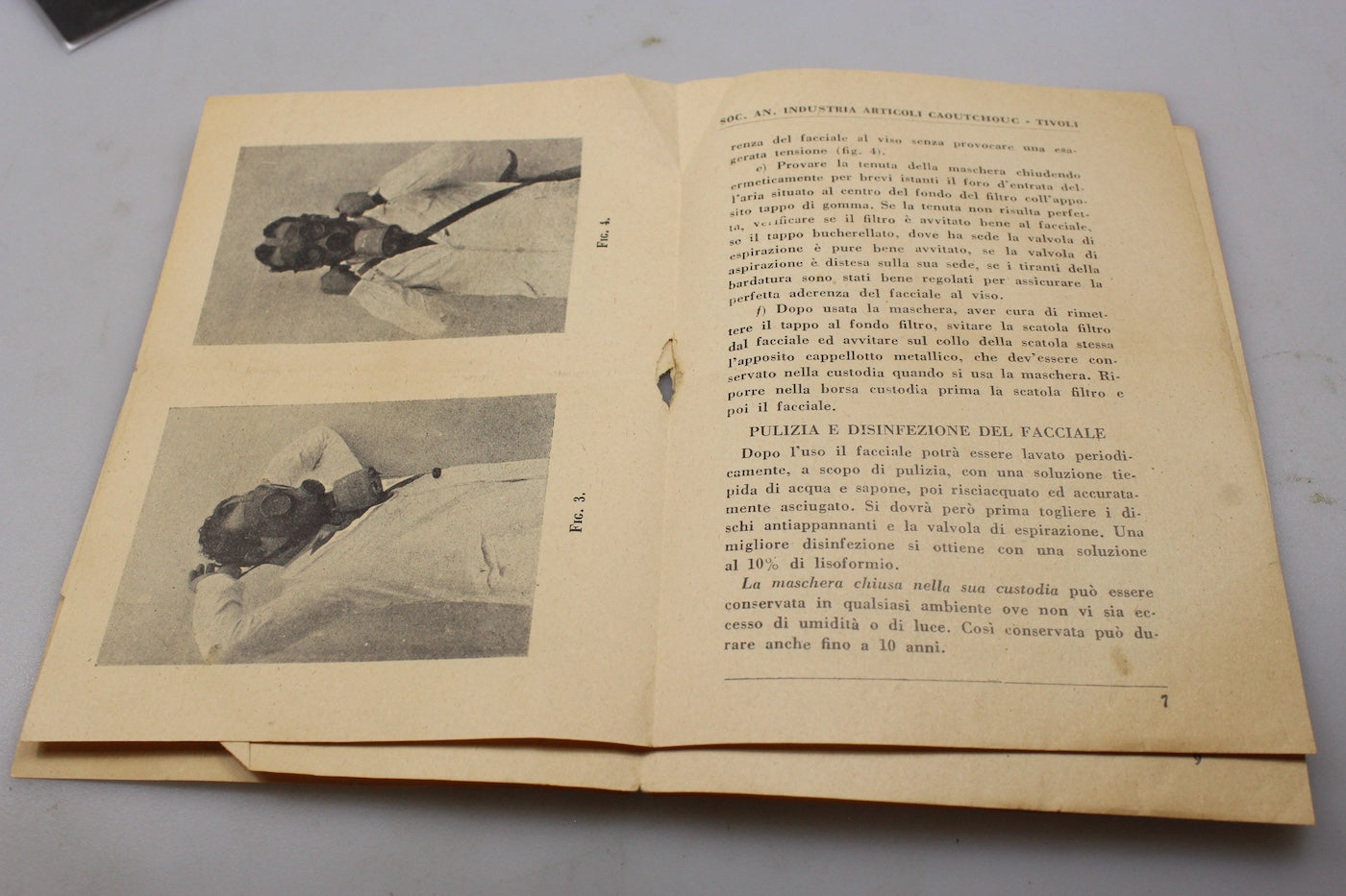 Manuale maschera antigas PC.35 (T.35) WW2, foto 4
