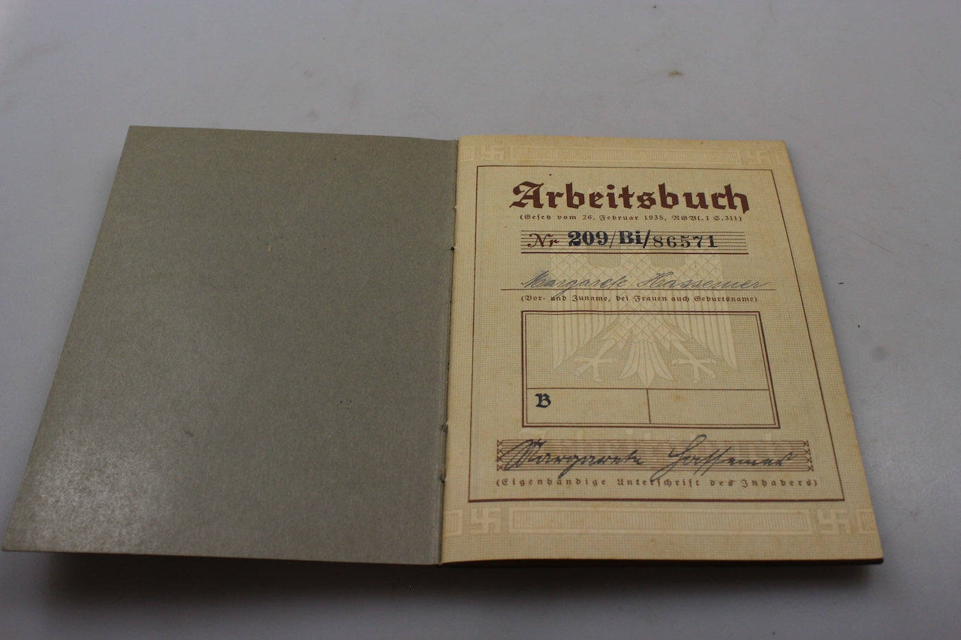 Arbeitsbuch III° Reich periodo prebellico