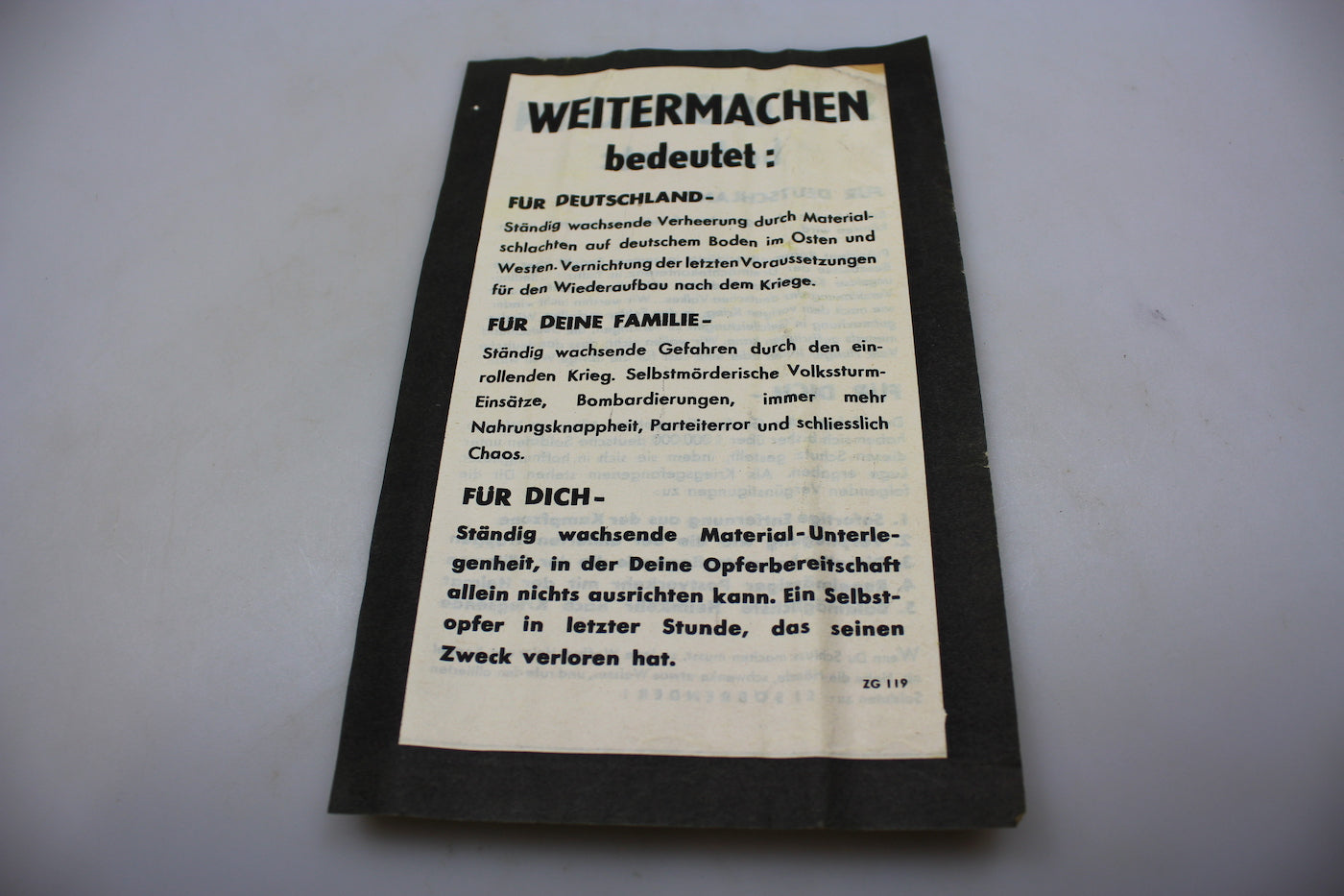 Volantino propaganda Alleato WW2
