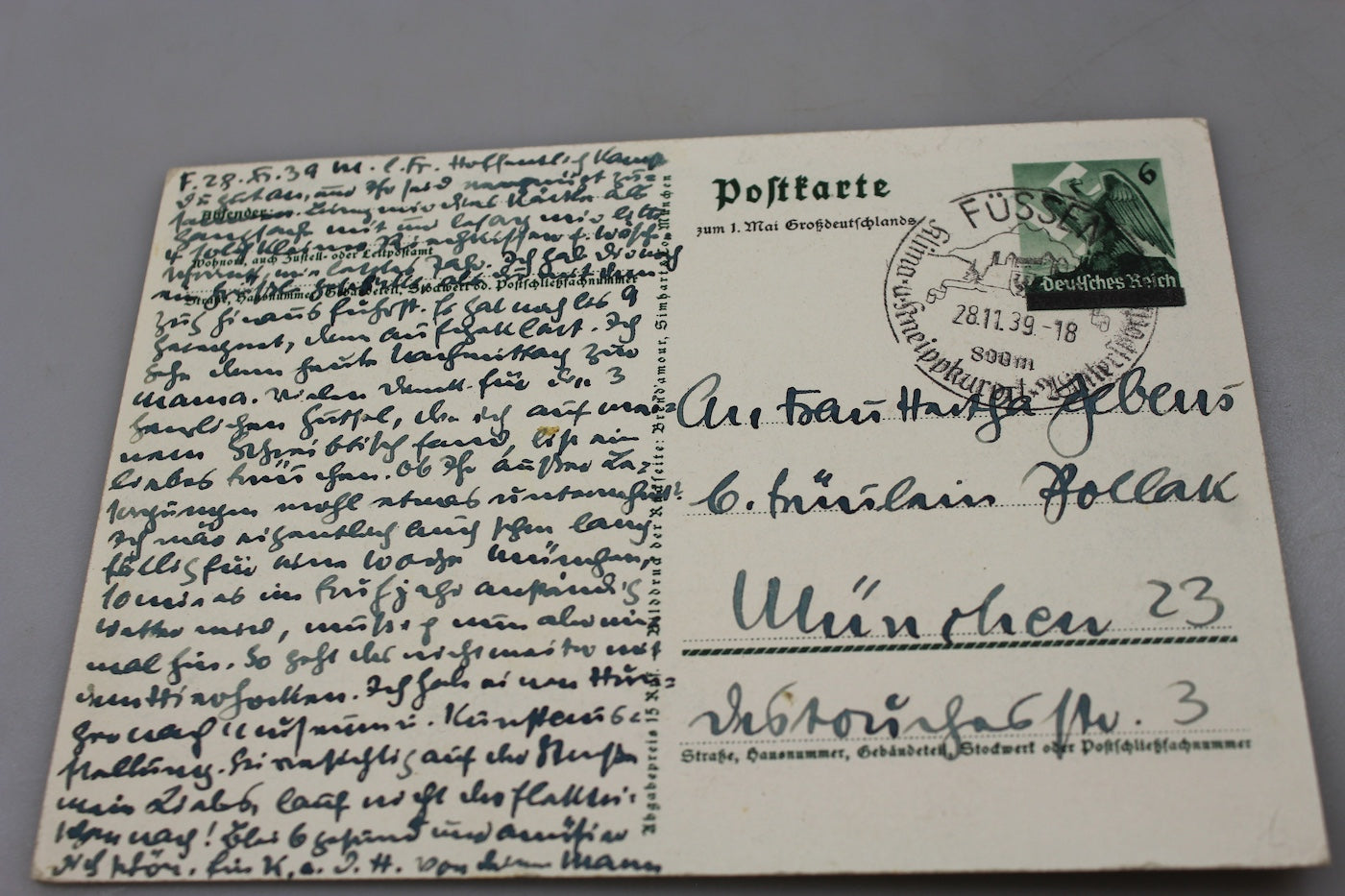 Cartolina postale 1 Ottobre 1938