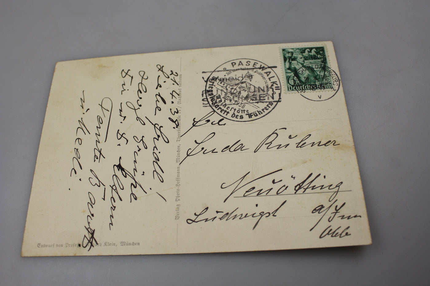 Cartolina postale 13 Marzo 1938