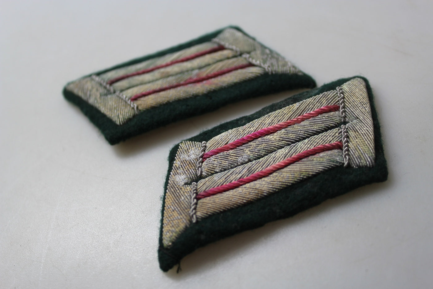 Coppia mostrine Ufficiale Panzer WH WW 2