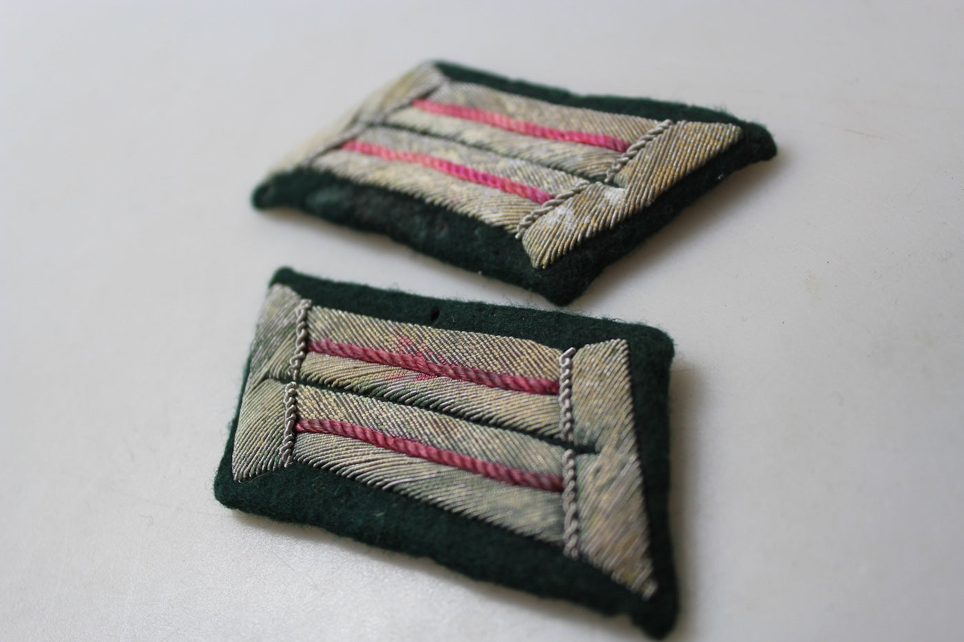 Coppia mostrine Ufficiale Panzer WH WW 2
