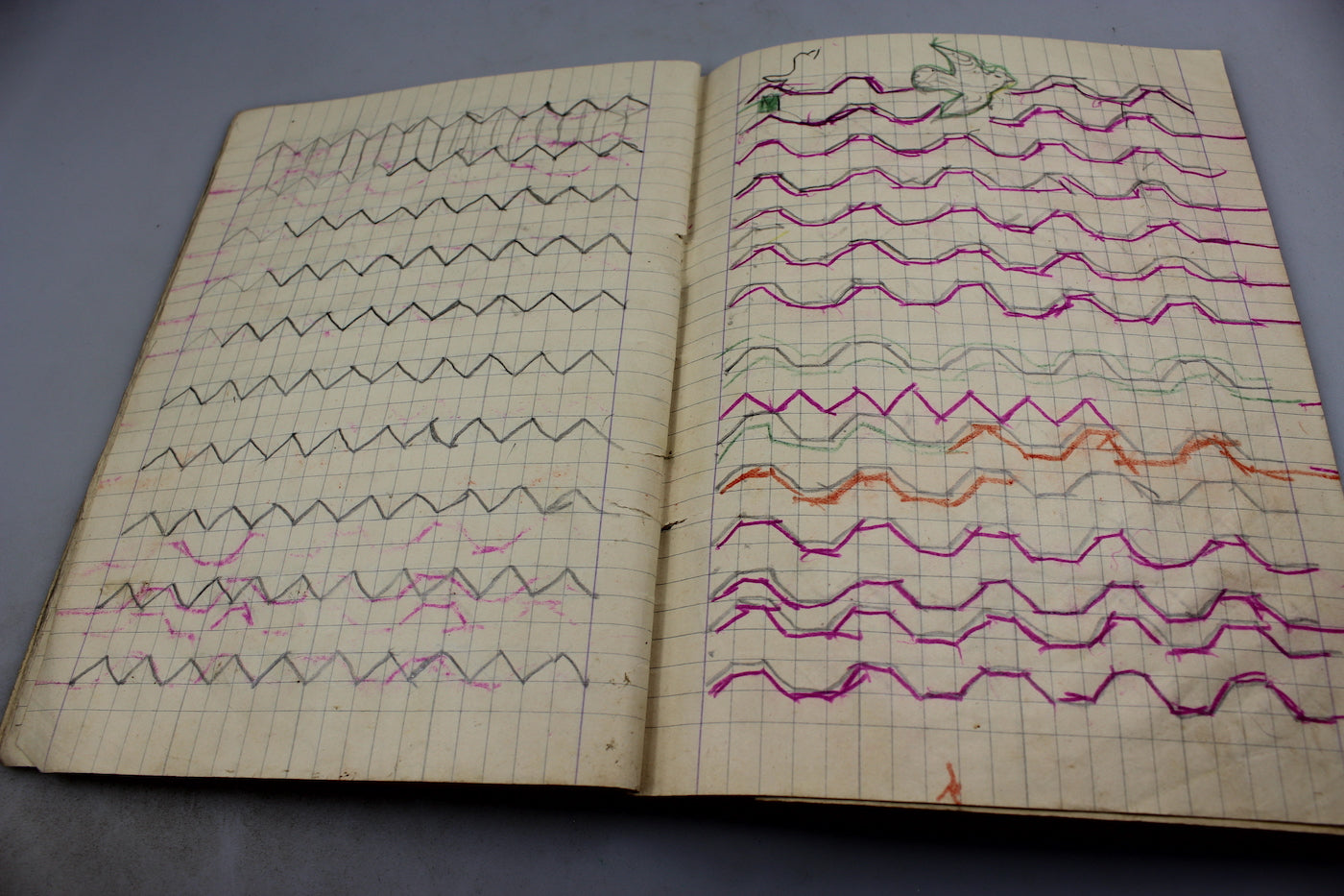 Quaderno scolastico del periodo del Ventennio