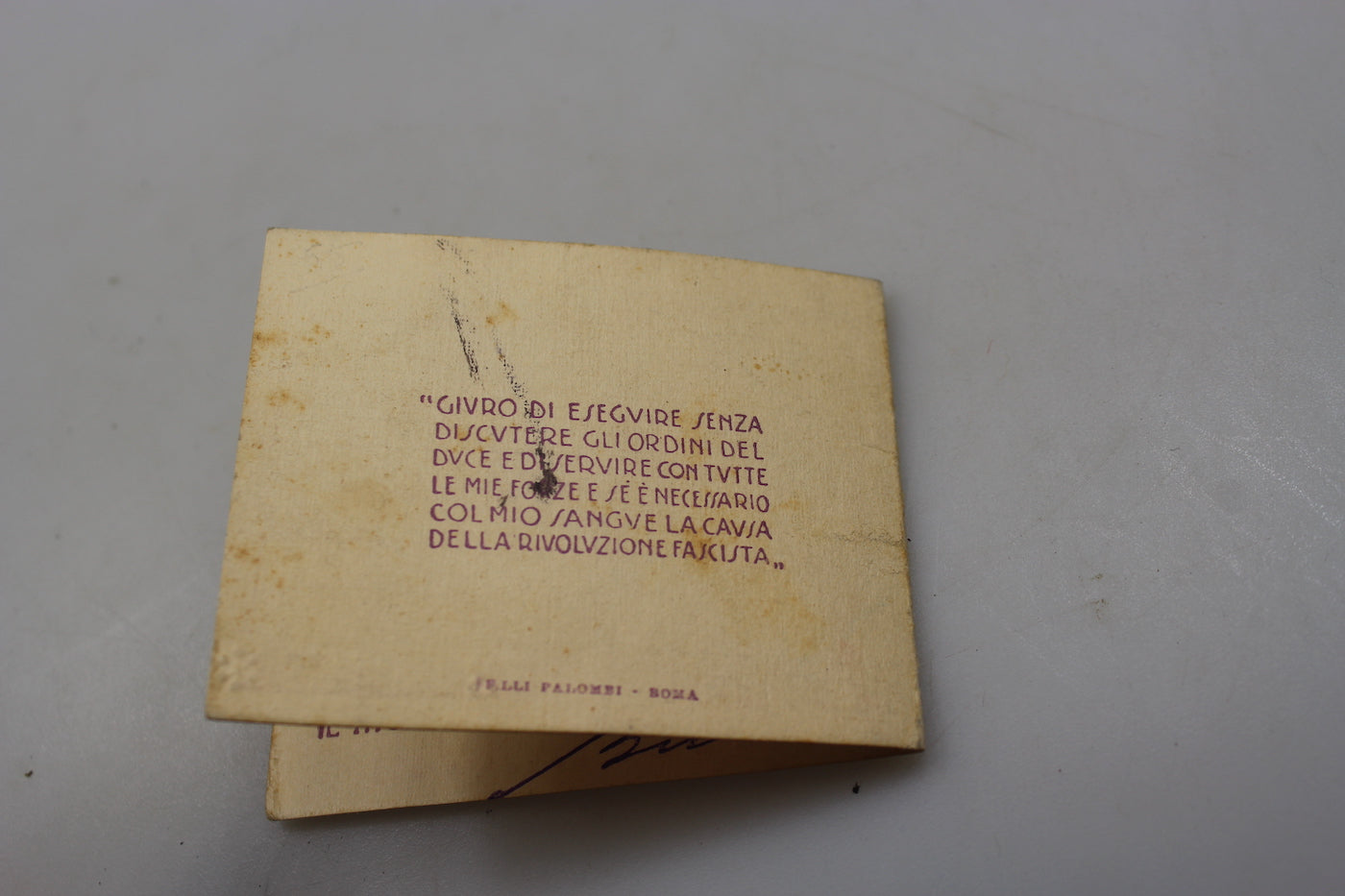 Tessera ONB - Balilla anno VI° EF