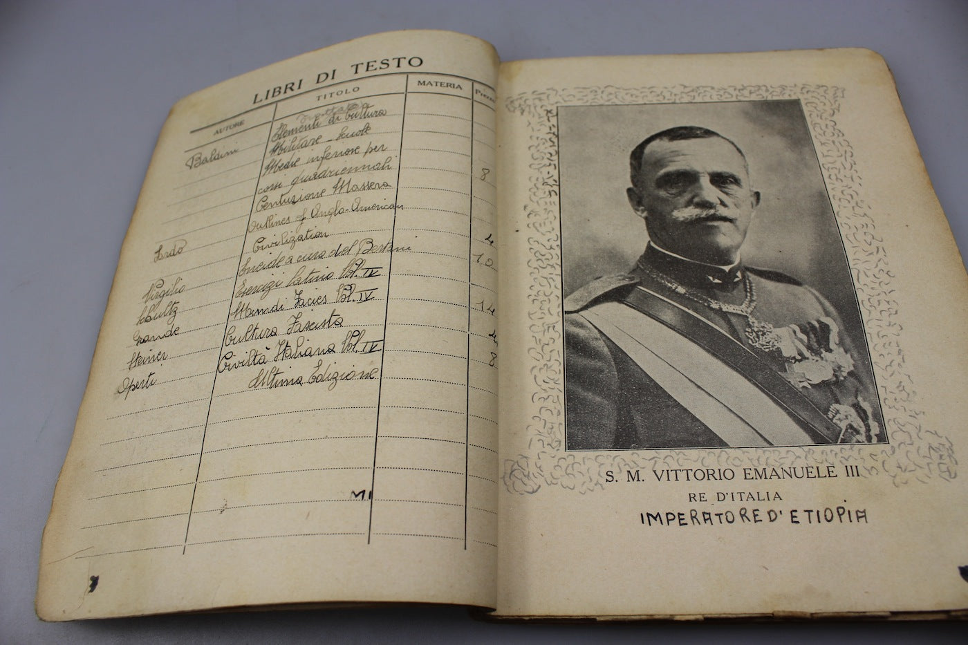 Diario scolastico per l'anno 1934/35