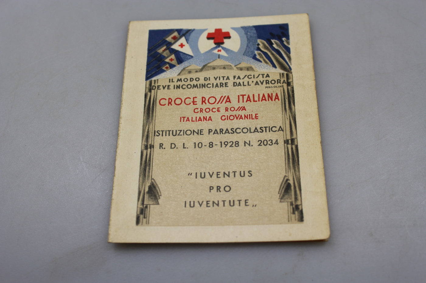 Tessera Croce Rossa Italiana Giovanile 1941/42