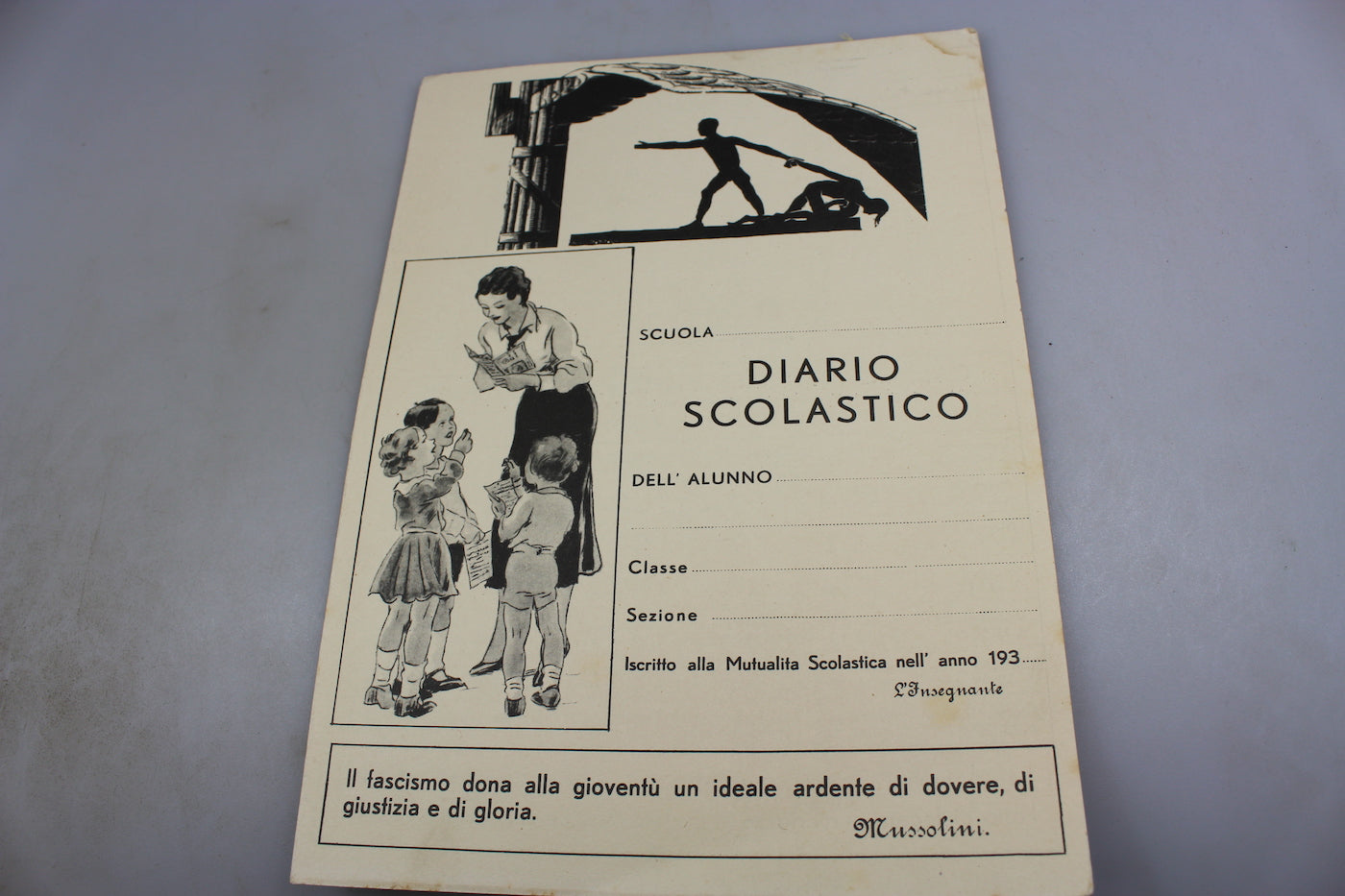 Diario scolastico 1935