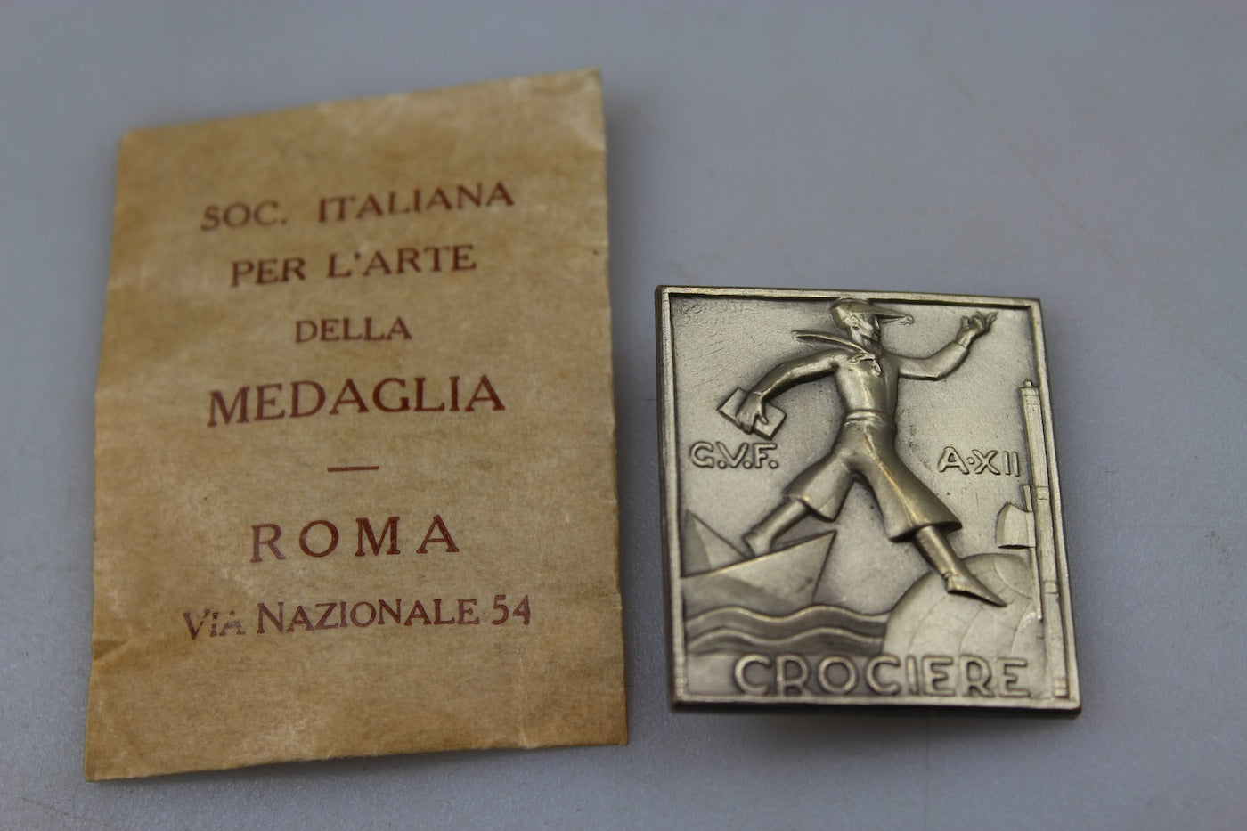 Badge a spilla "Crociere GUF" anno XII°