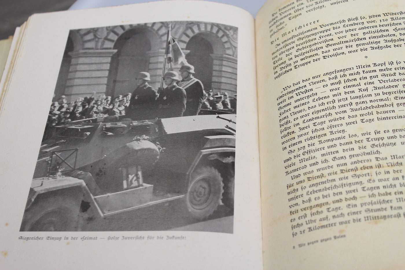"Wir zoger gegen Polen" Autografo Gauletier Josef Wagner