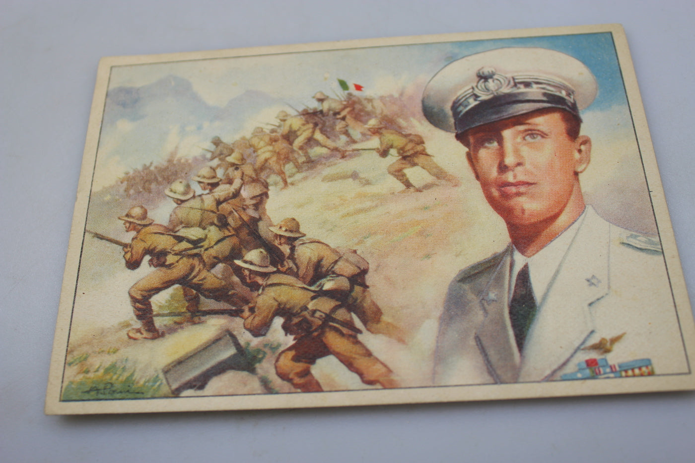 Cartolina postale dedicata al Duca Amedeo d'Aosta