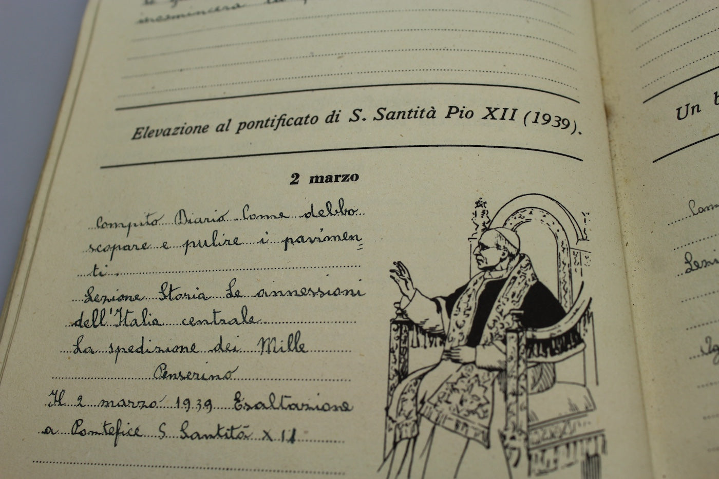 Diario scolastico IV^ e V^ classe Elementare 1941/42