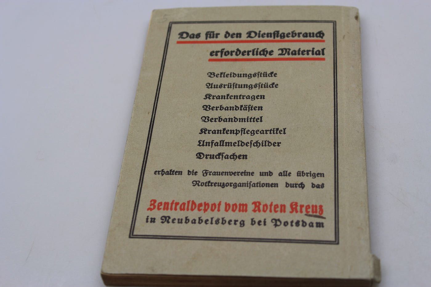 Manuale illustrato a colori DRK - 1937