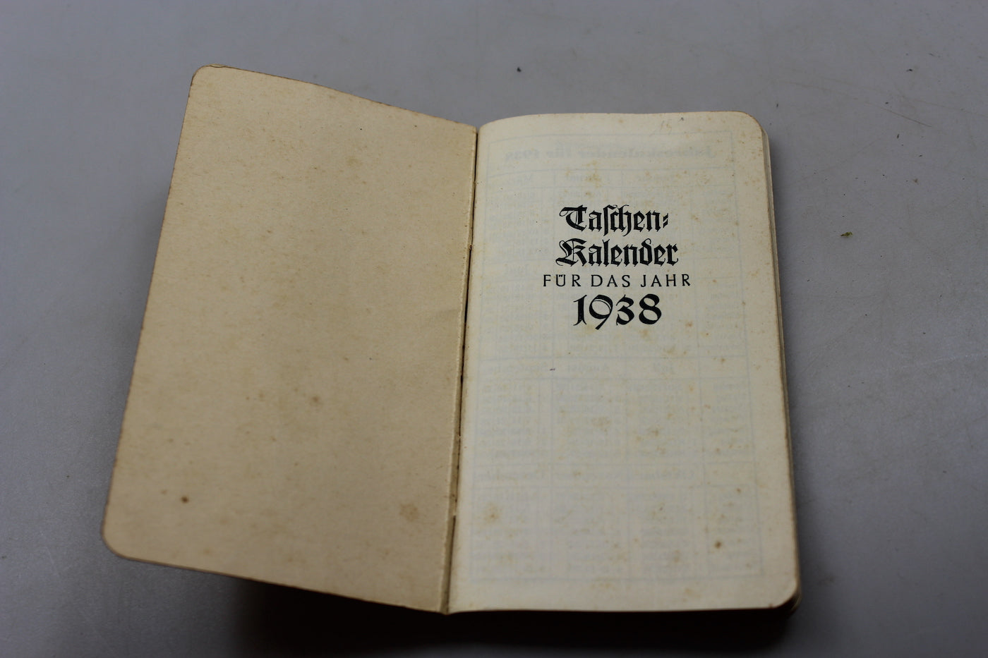 Taschen-Kalender 1938