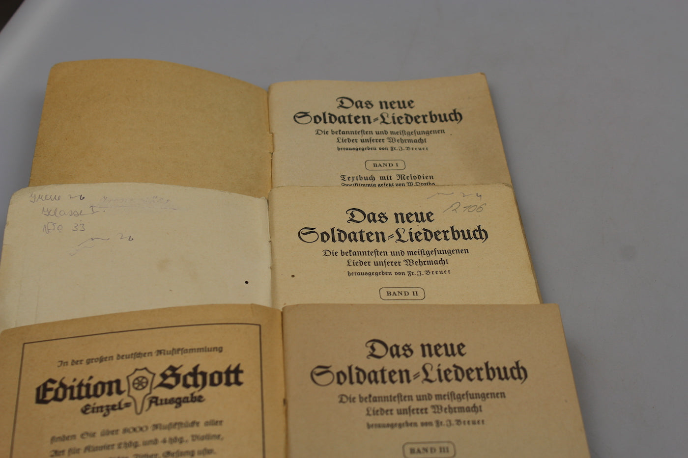 "Das neue soldaten Liederbuch" Volume 1,2 e 3