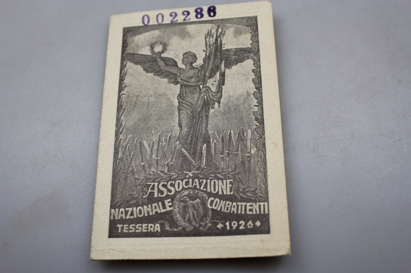 Tessera iscritto ANC anno 1926