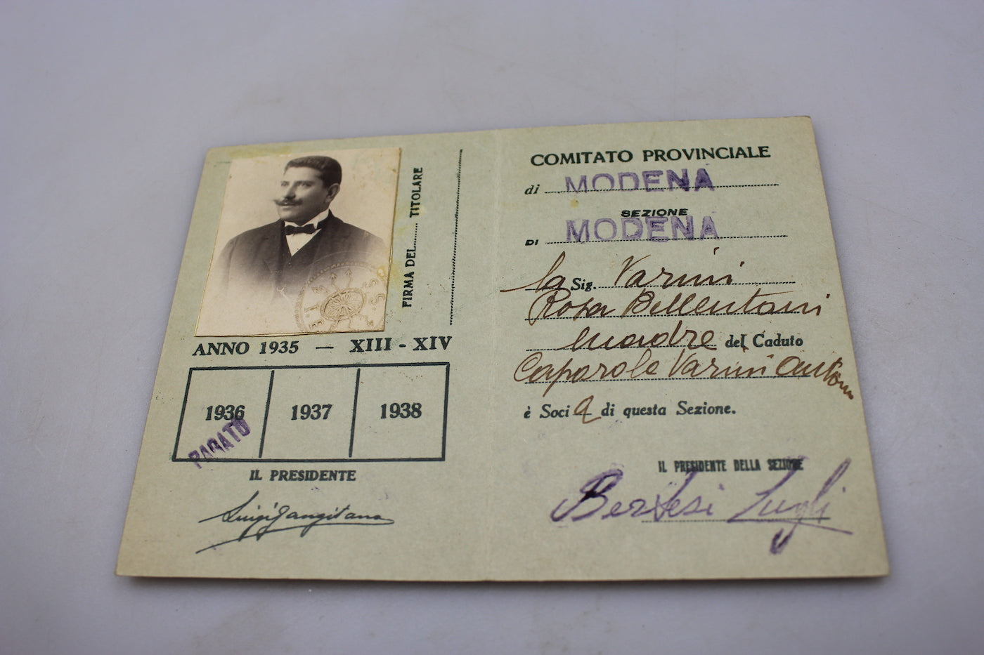 Tessera ANFG 1936