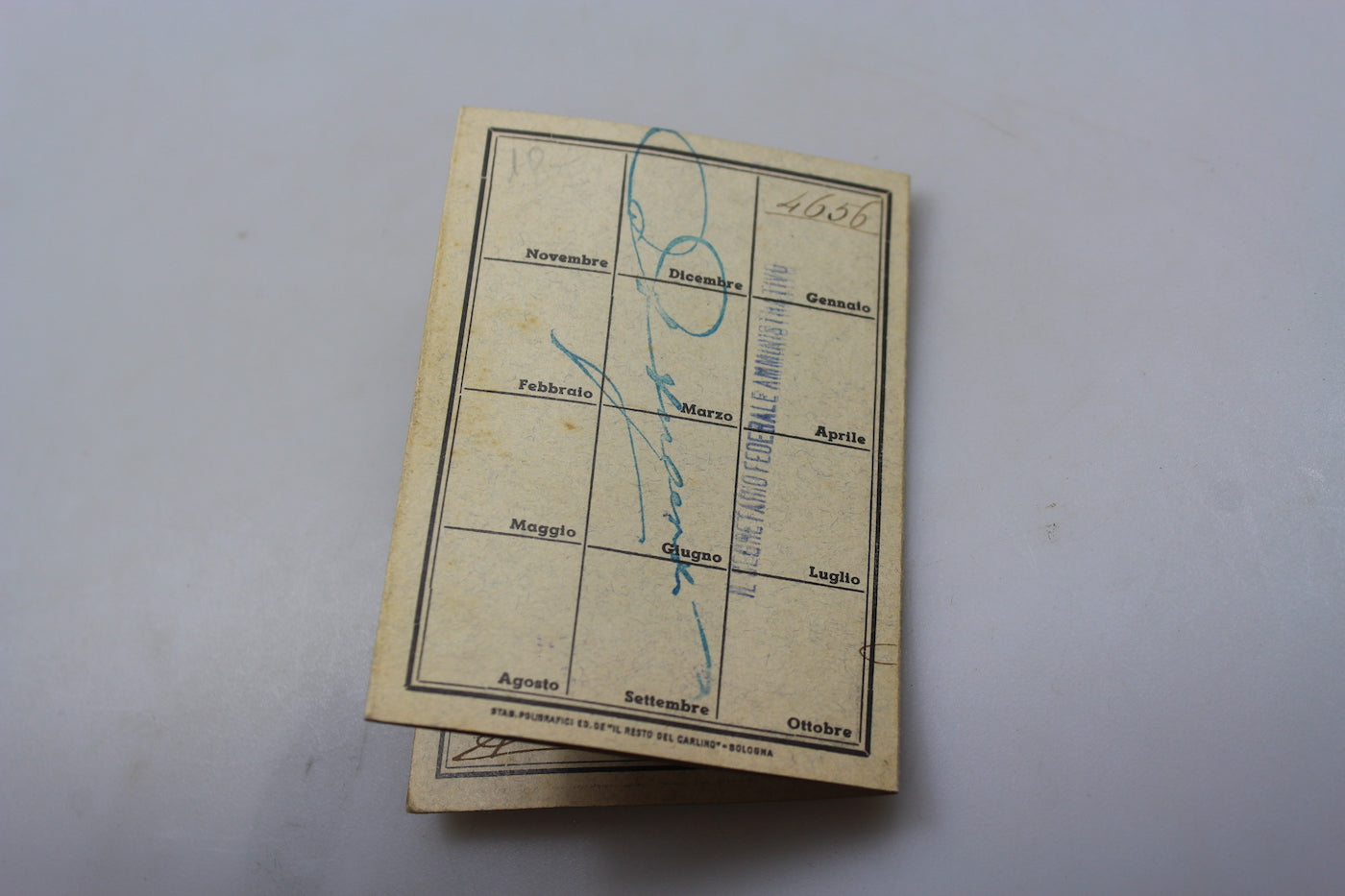 Tessera PNF anno XVII° E.F.