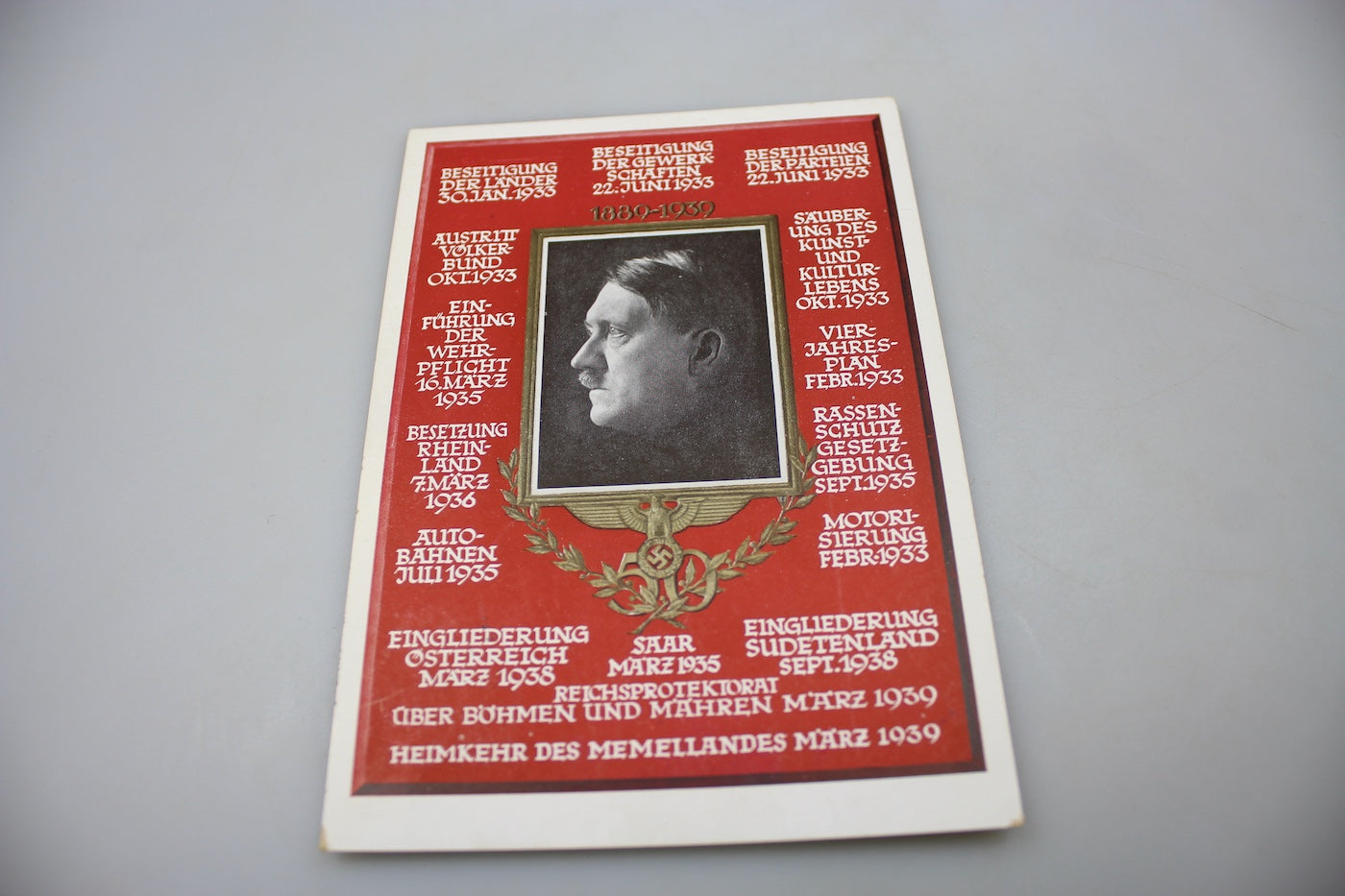 Cartolina postale Giubileo Adolf Hitler