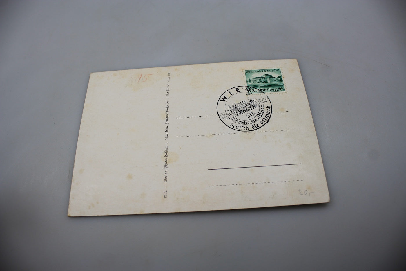 Cartolina postale Giubileo Adolf Hitler