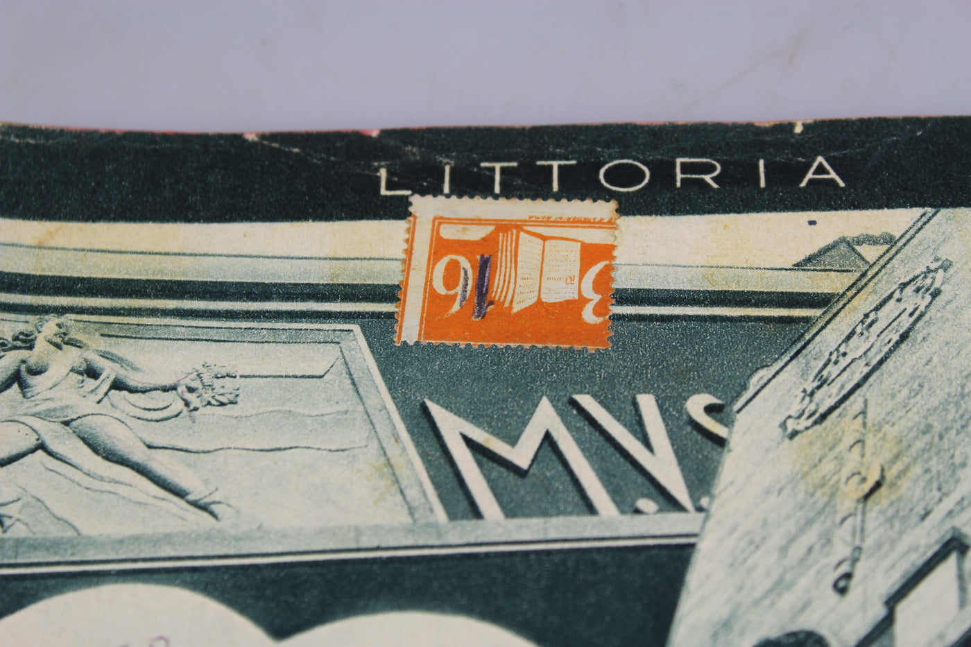 Quaderno scolastico con Mussolini che inaugura Littoria, foto 2