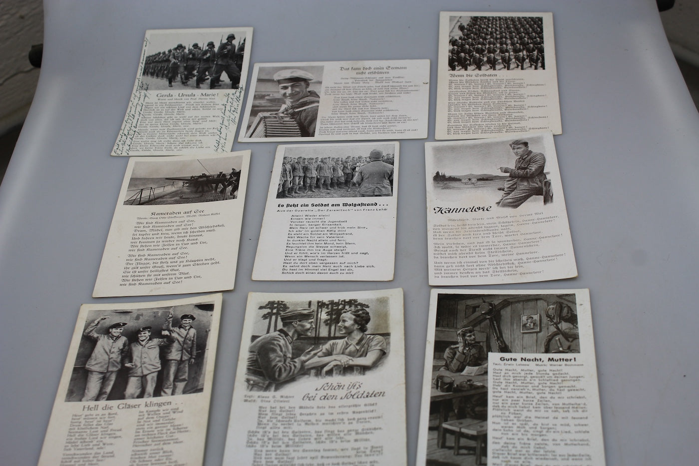 #9 cartoline Wehrmacht WW 2