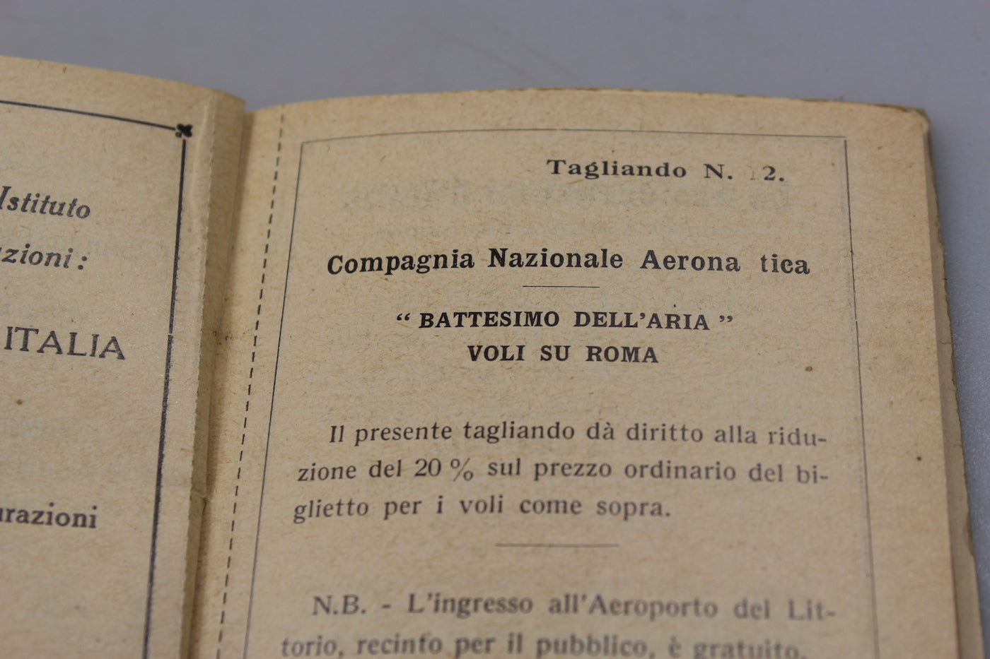 Mostra "Rivoluzione Fascista anno X°" Treno + coupon