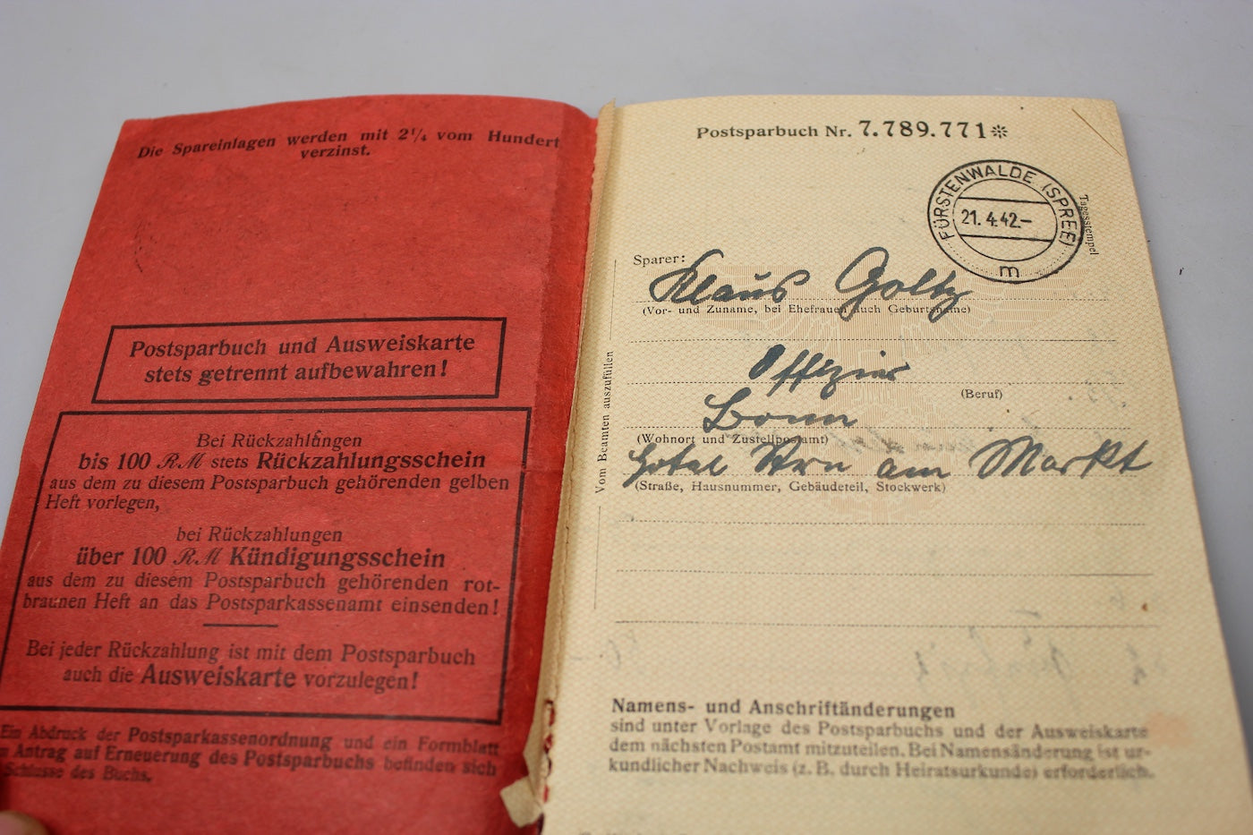 Postsparbuch,