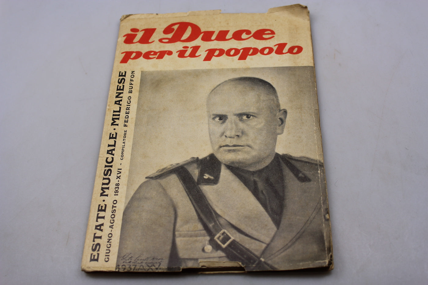 "Il Duce per il popolo" - 1938