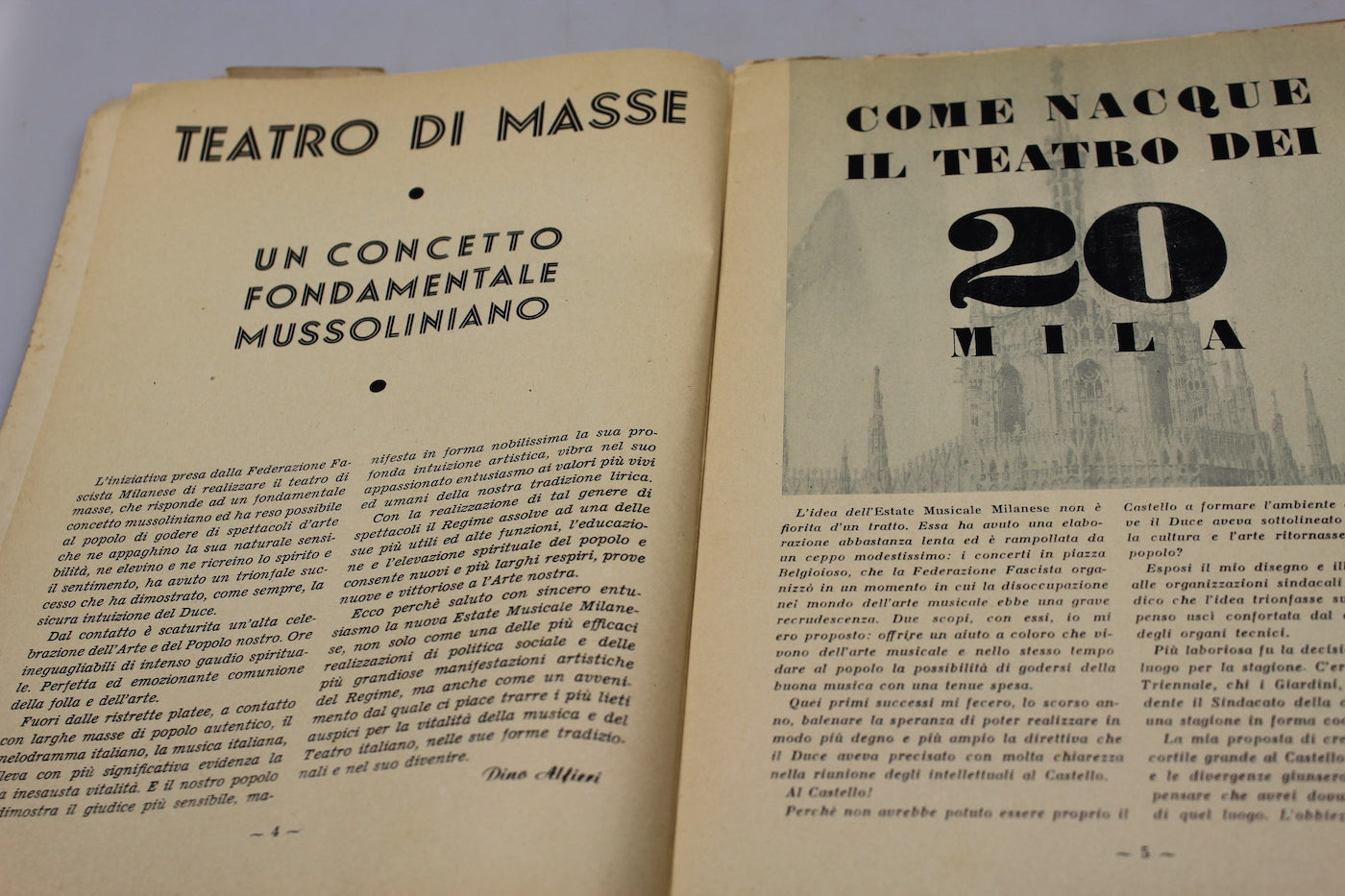 "Il Duce per il popolo" - 1938
